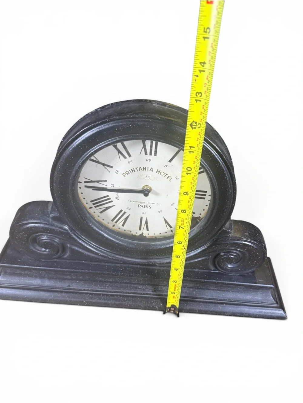 Black Mantel Clock - Vintage-Style Home Wall Decor